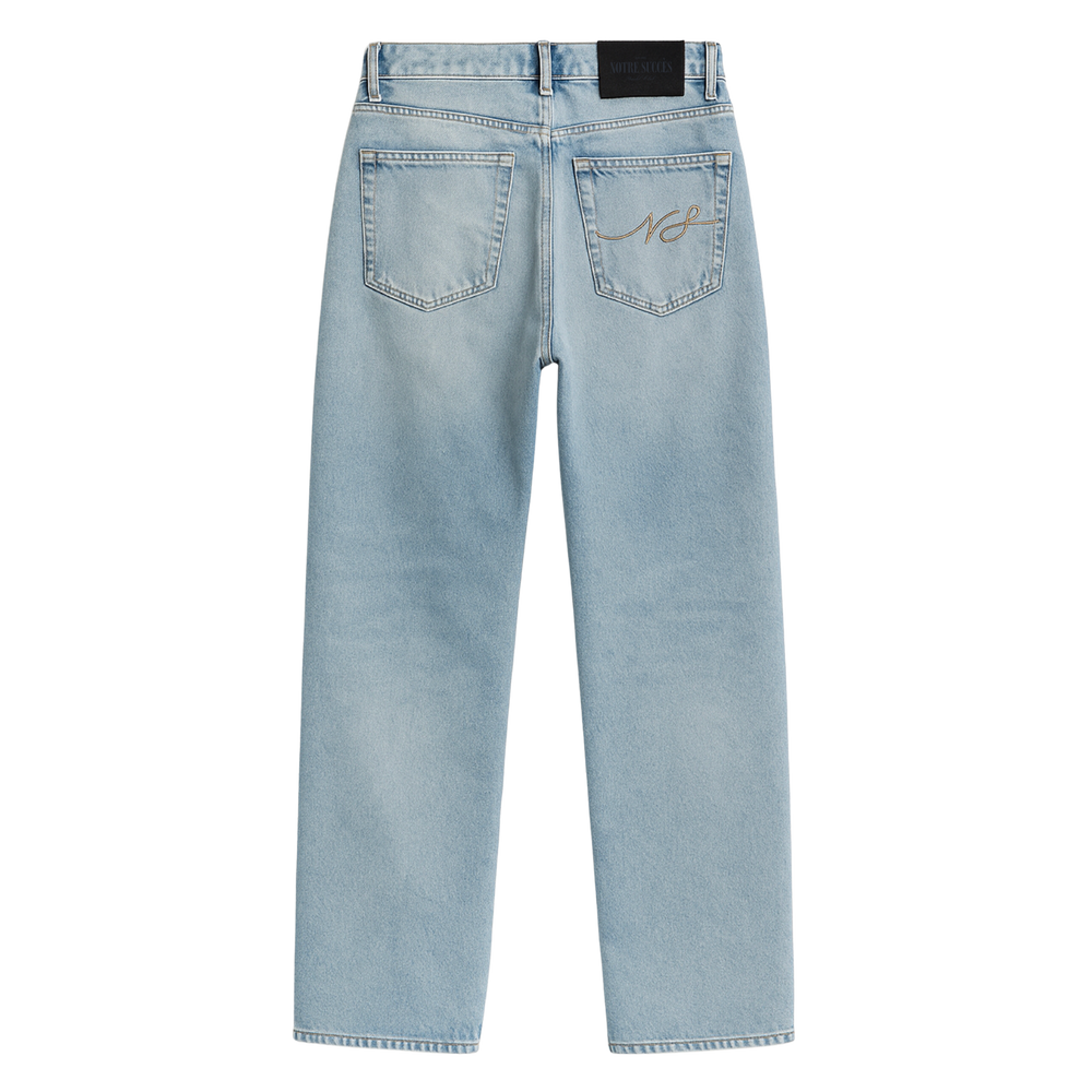 Relaxed Straight Fit Jeans Blue