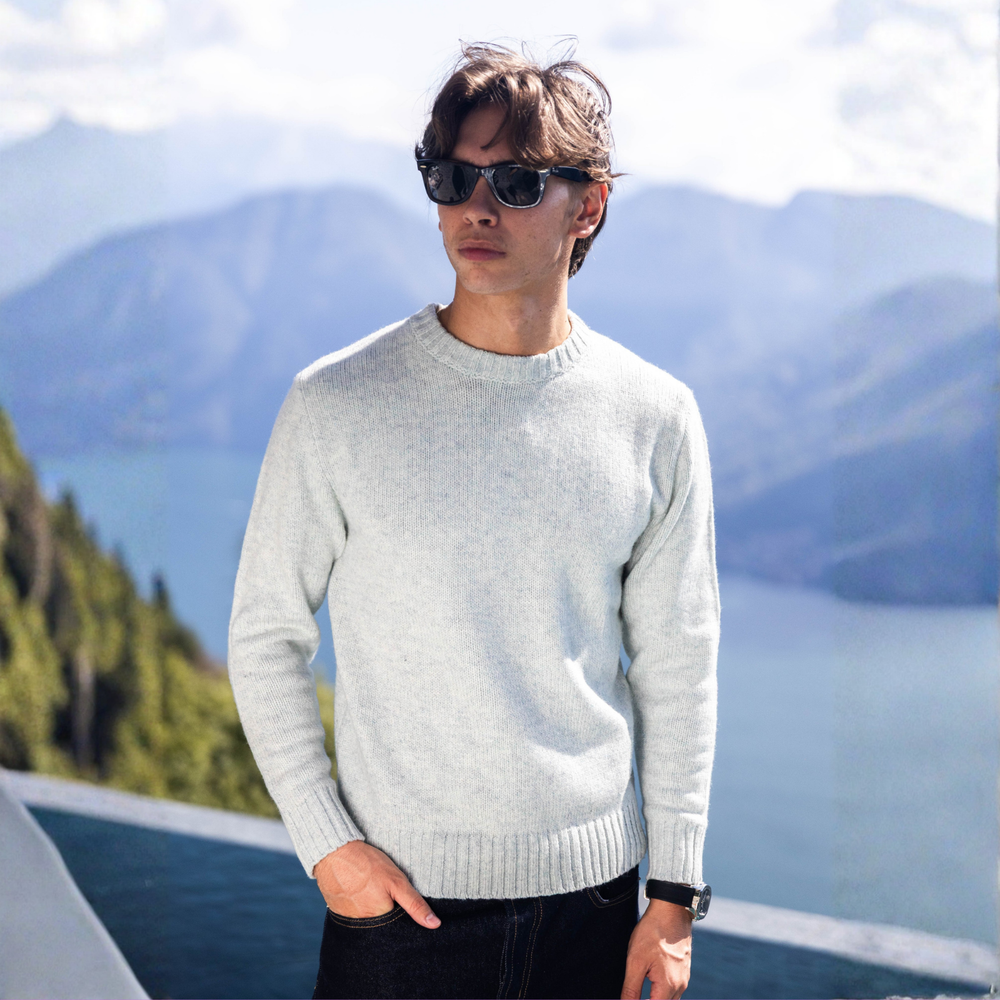 Mélange Knit Sweater