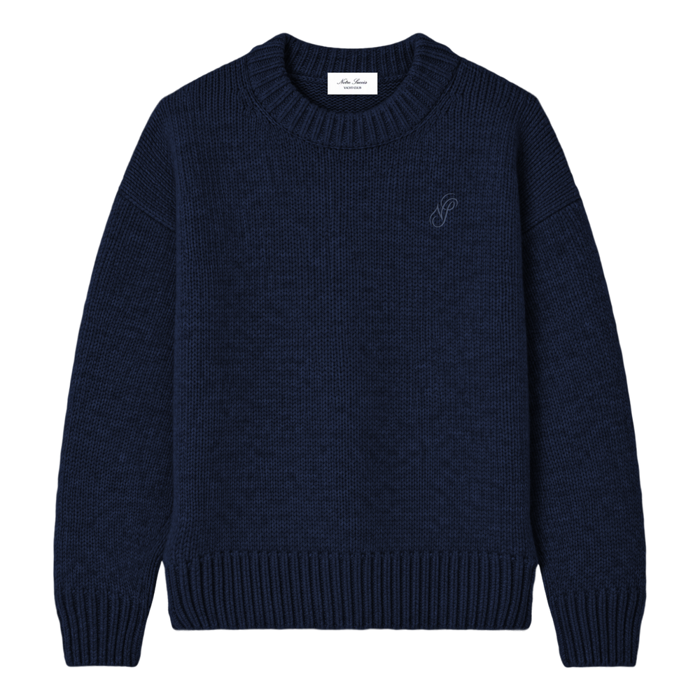 Essential Knit Sweater - Navy