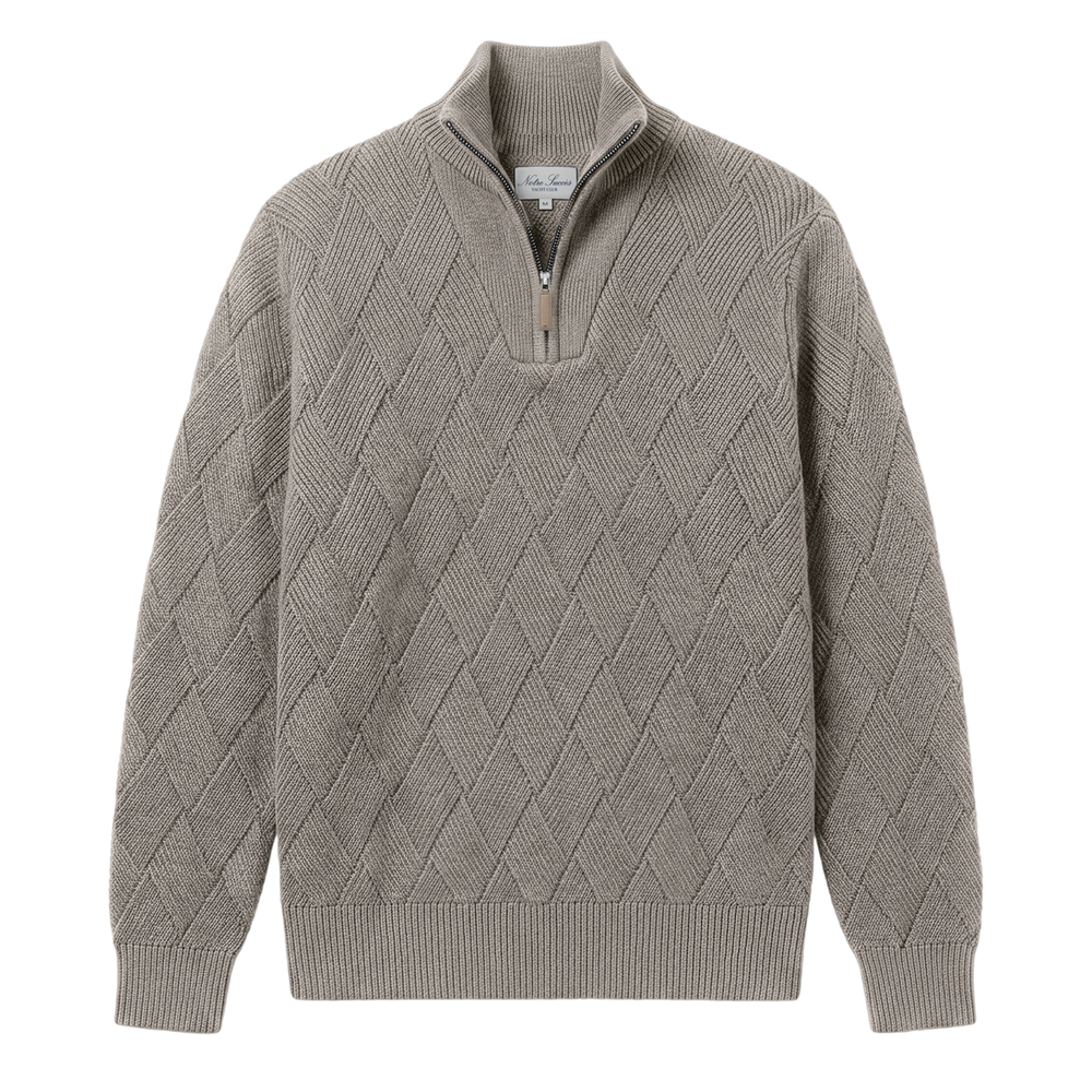 Entangled Quarter Zip - Grey