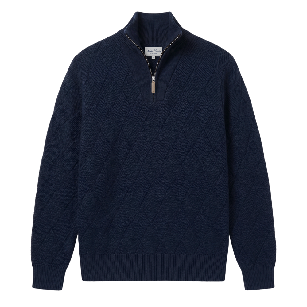 Entangled Quarter Zip - Navy