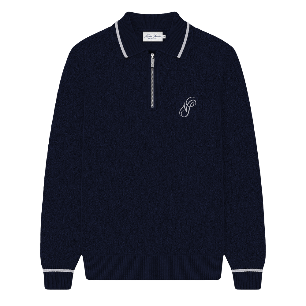 Half-Zip Polo - Navy