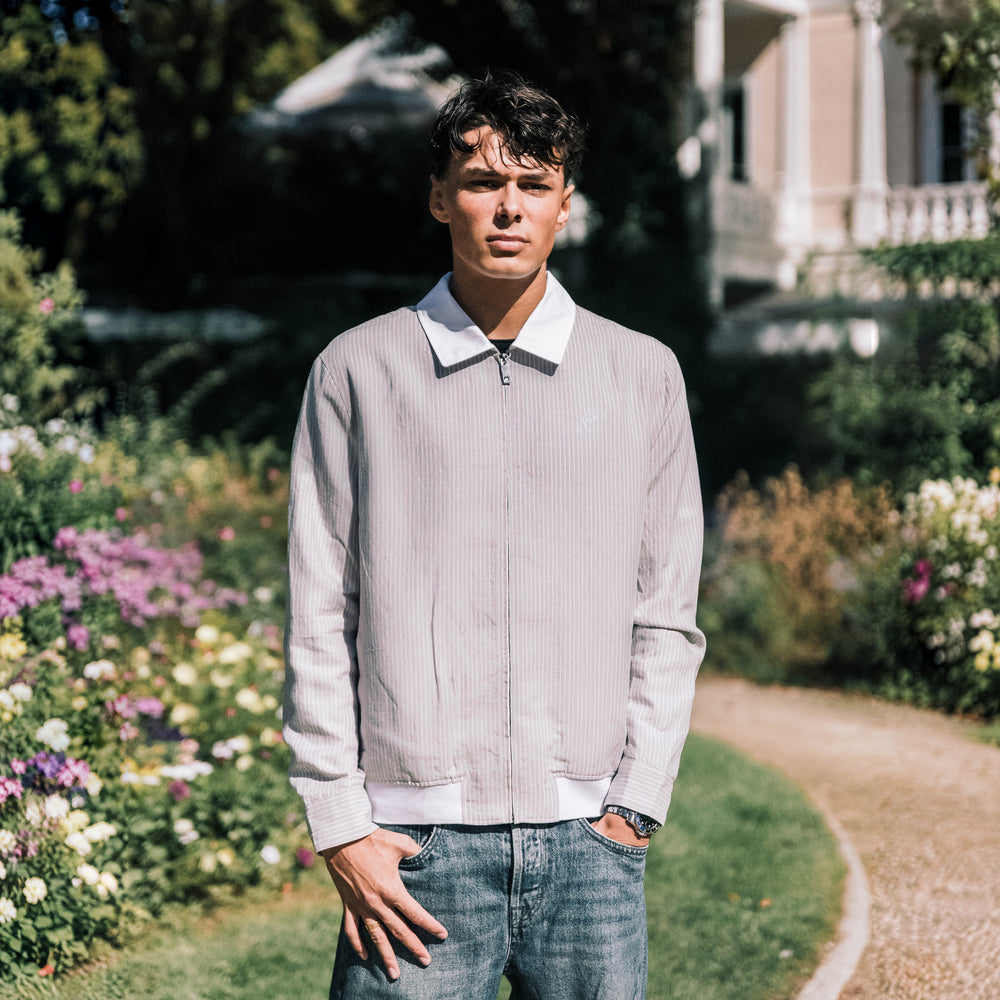 Linen Harrington Overshirt
