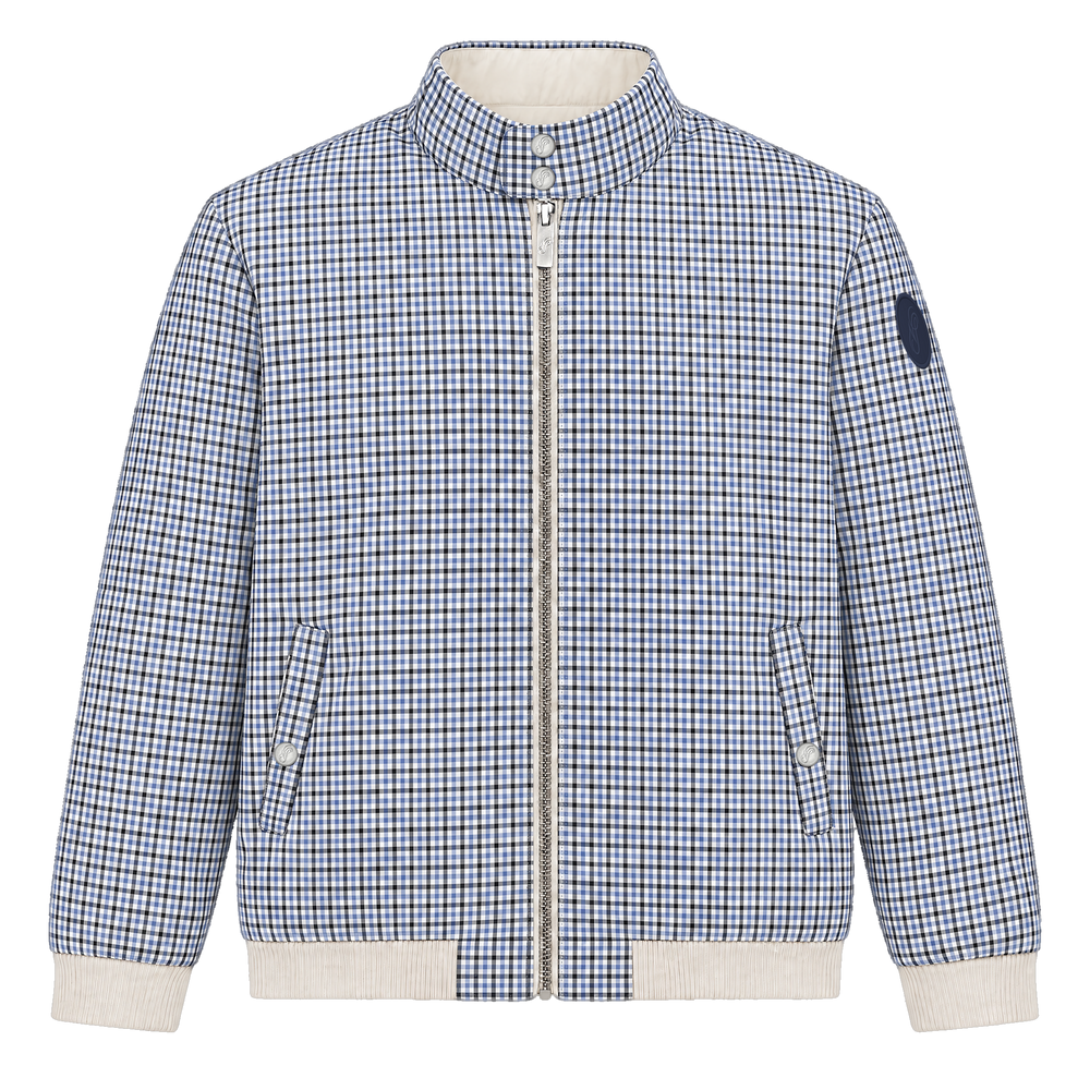 Reversible Puffer Jacket - check side