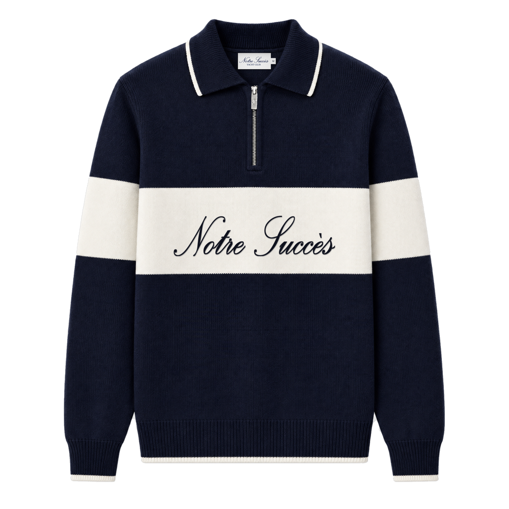 Stripe Half-Zip
