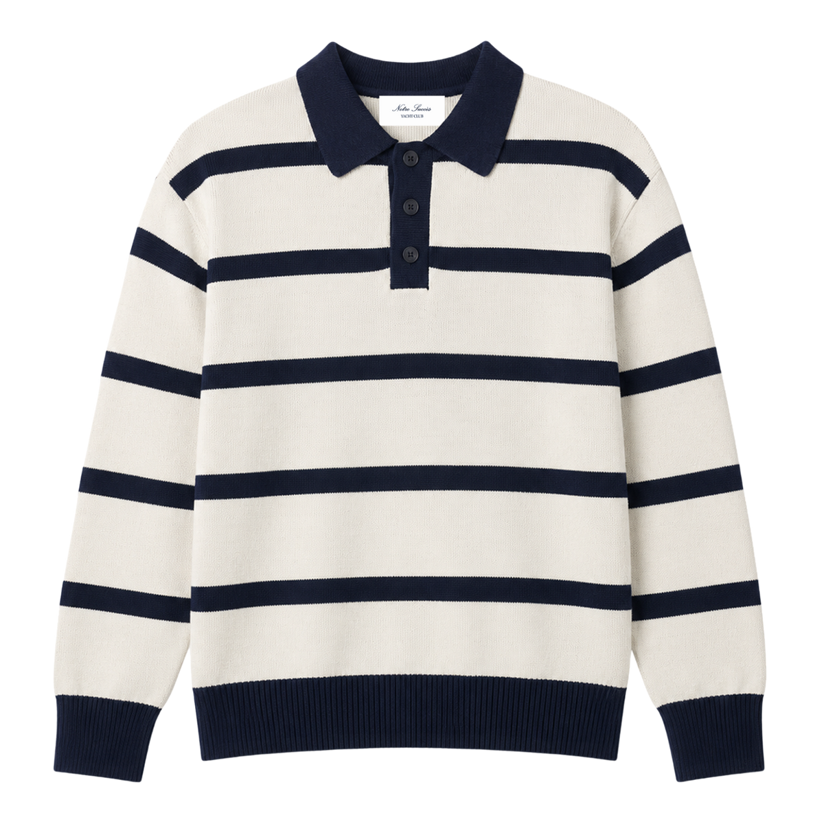 Knitted Longsleeve Polo 
