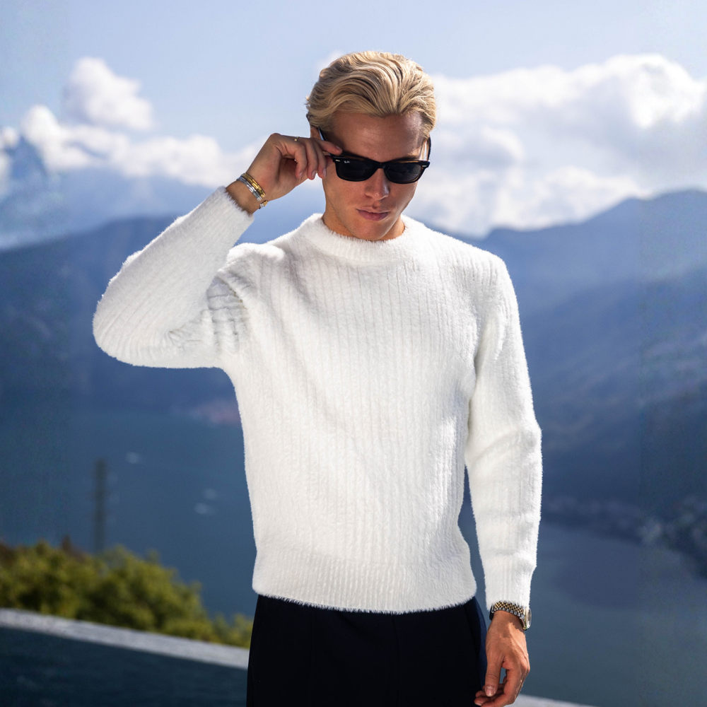 Striped Mohair Sweater