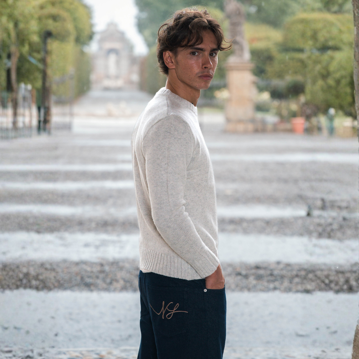 Mélange Knit Sweater