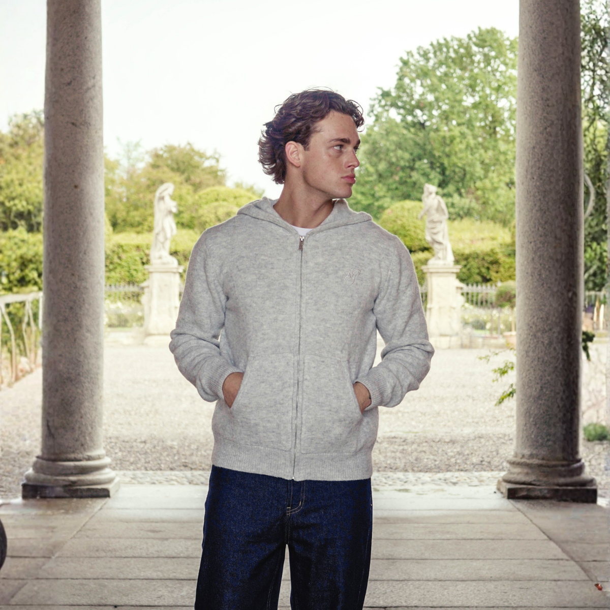 Mohair Zip Hoodie