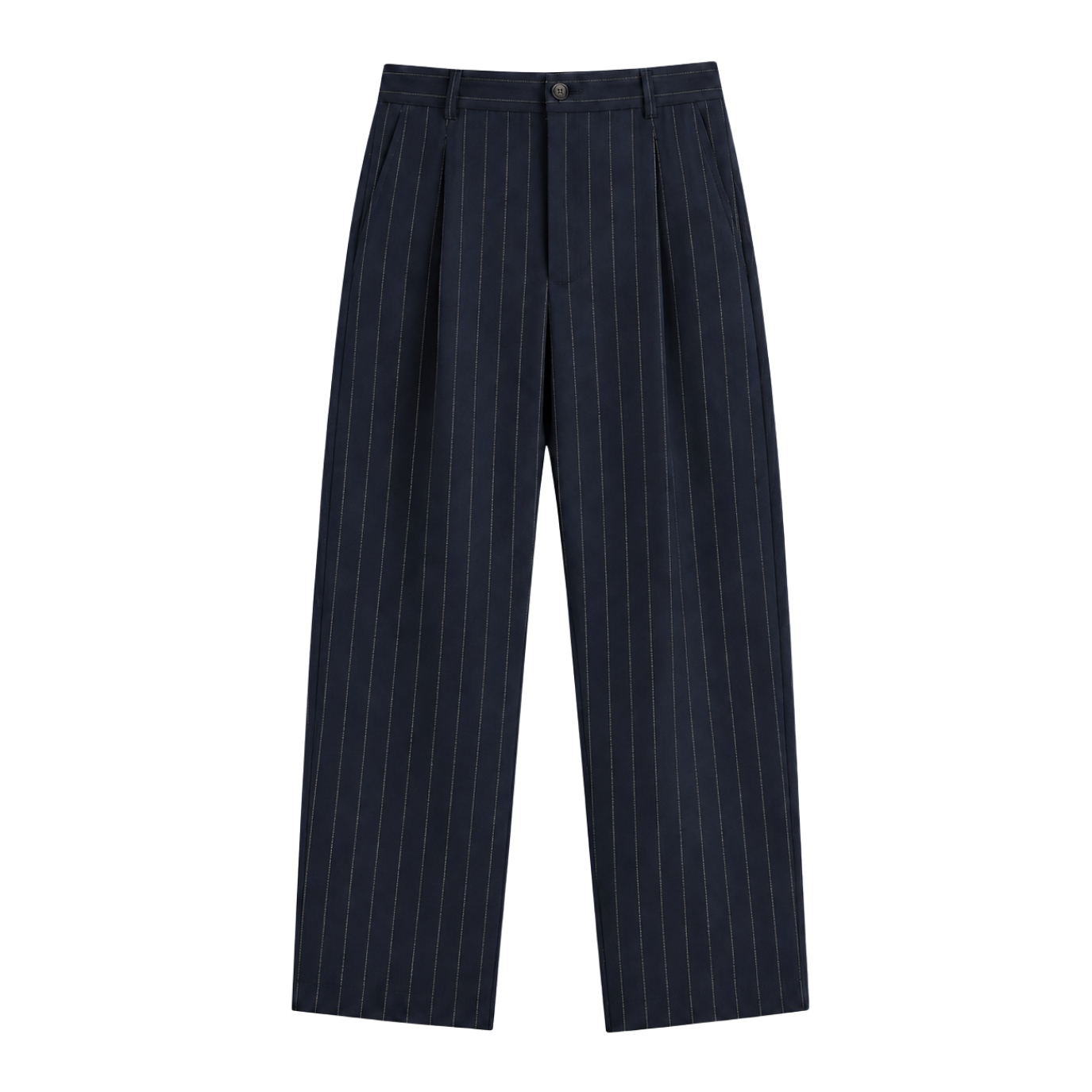 Striped Suit Pants (Open Leg)