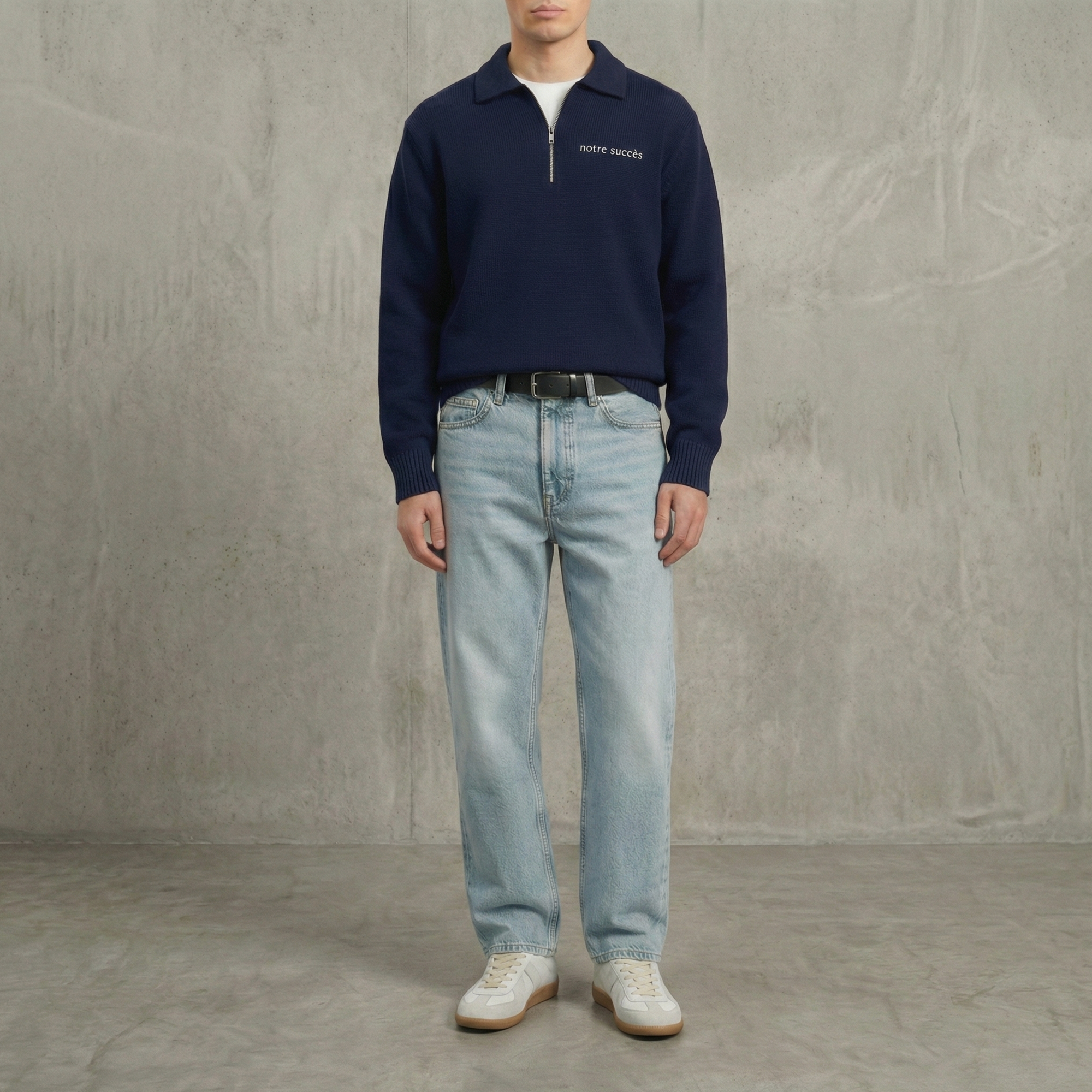 Relaxed Straight Fit Jeans Blue