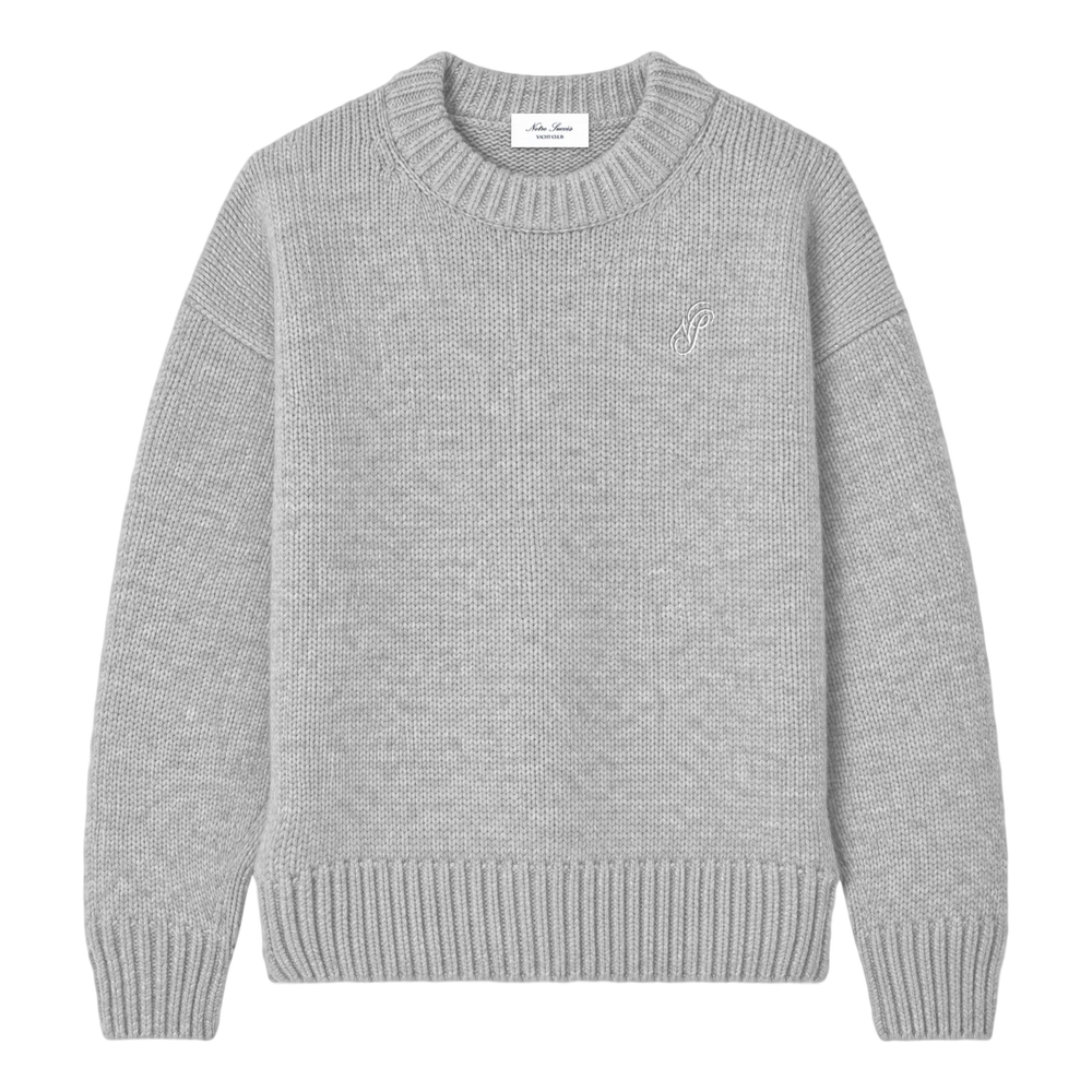 Essential Knit Sweater - Grey