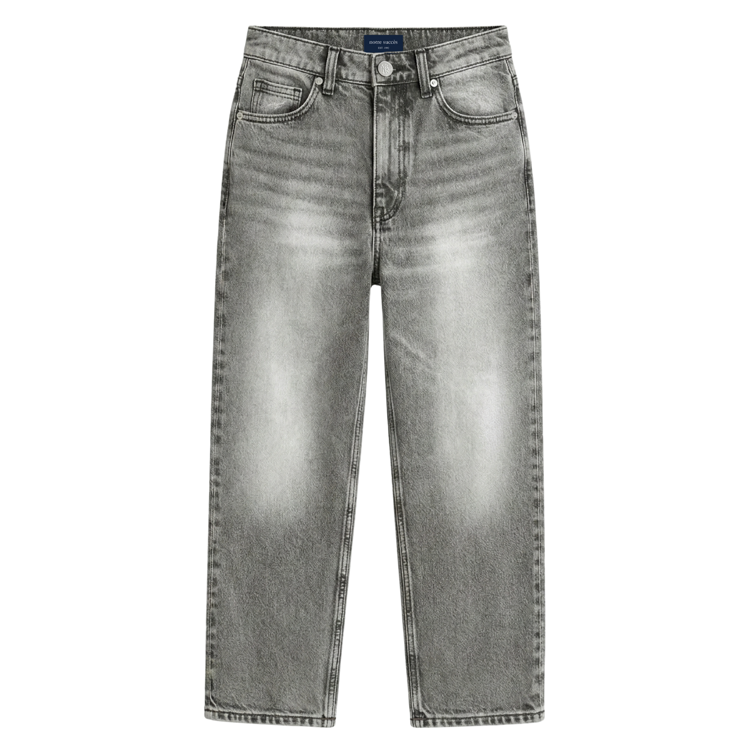 Relaxed Straight Fit Jeans Grey