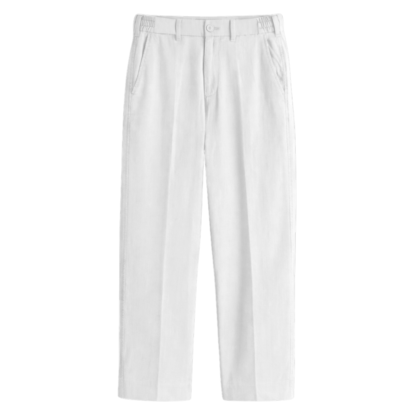 Linen Pants Relaxed Fit White / L Linen Pants Relaxed Fit White / L