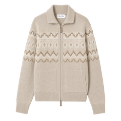 Chalet Wool Zip up - Apricot