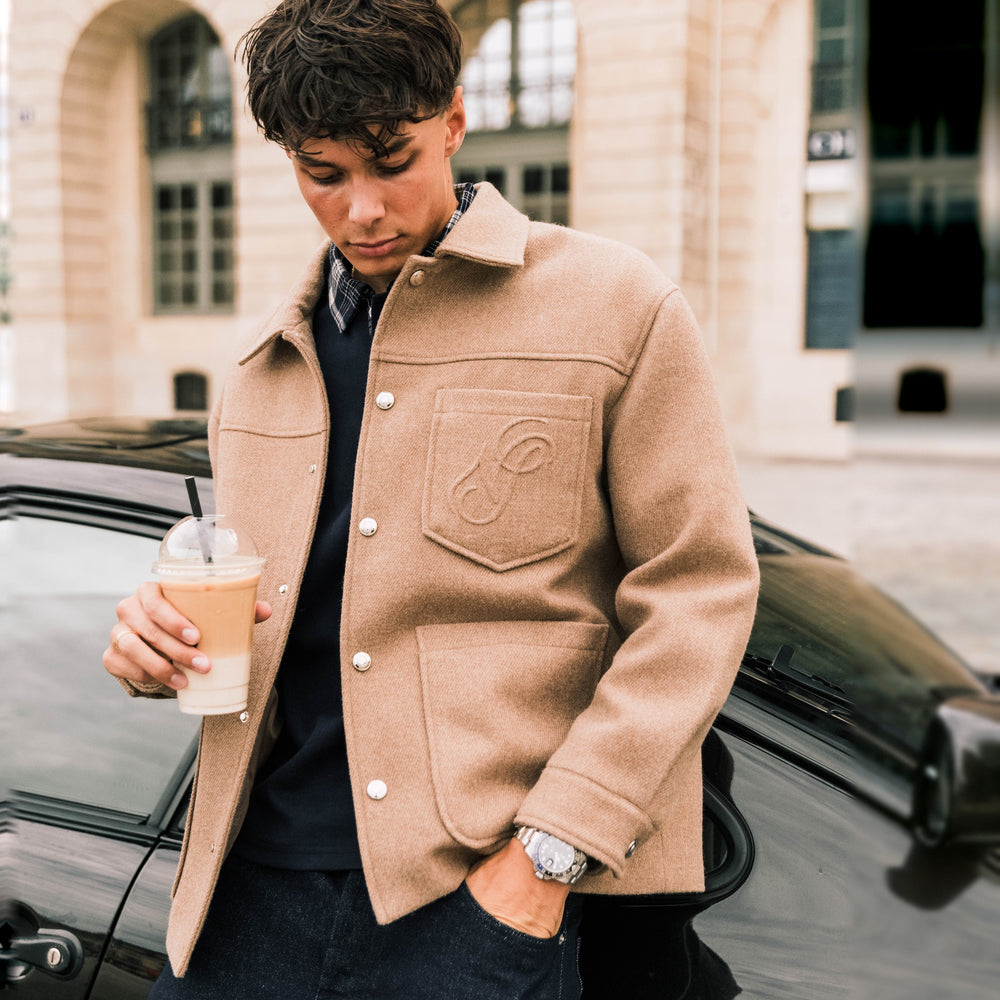 Crest Wool Overshirt