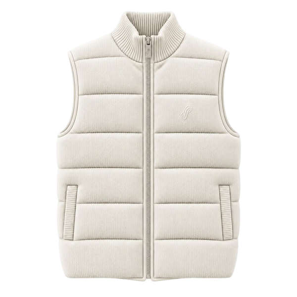 Knitted Vest · Creme