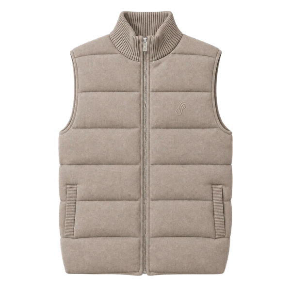 Knitted Vest · Khaki