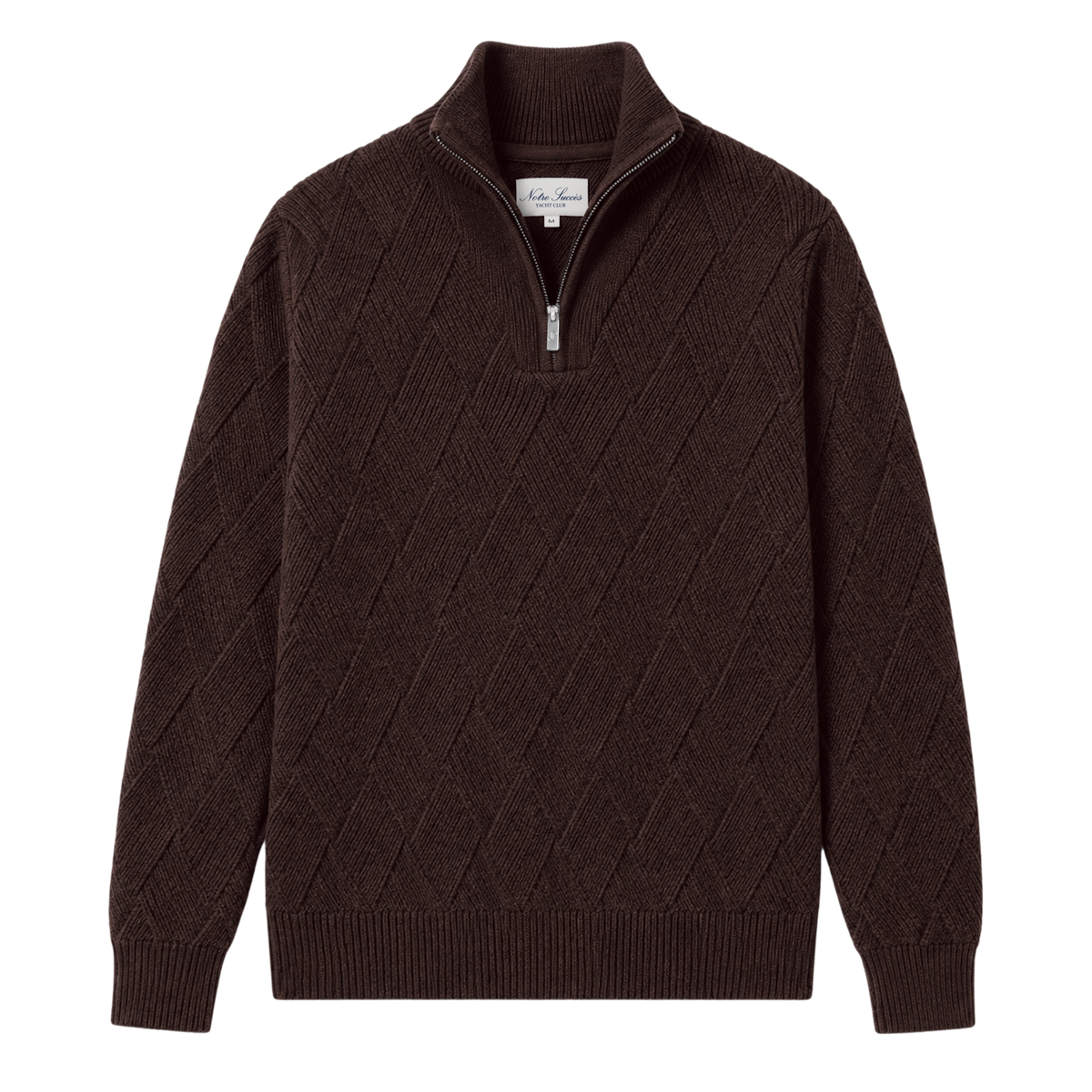 Entangled Quarter Zip - Brown