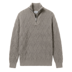 Entangled Quarter Zip - Grey
