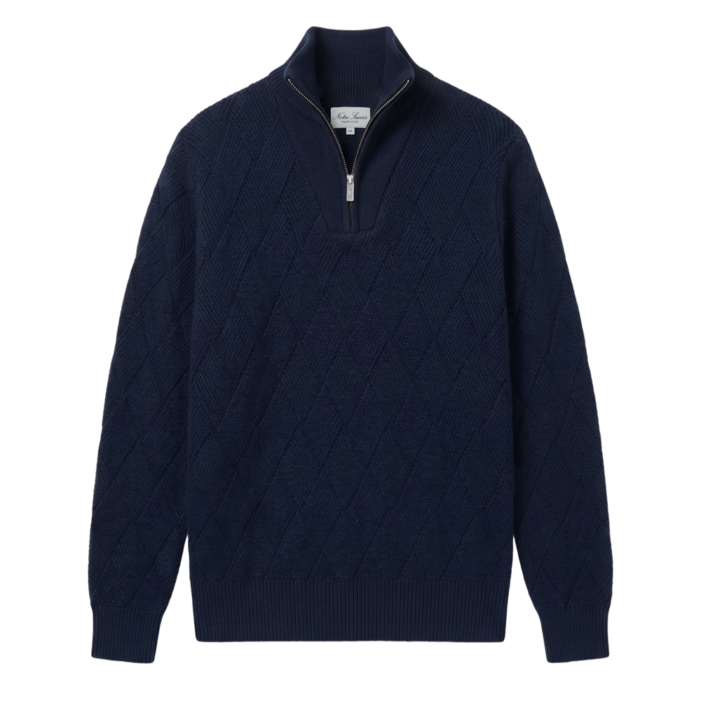 Entangled Quarter Zip - Navy