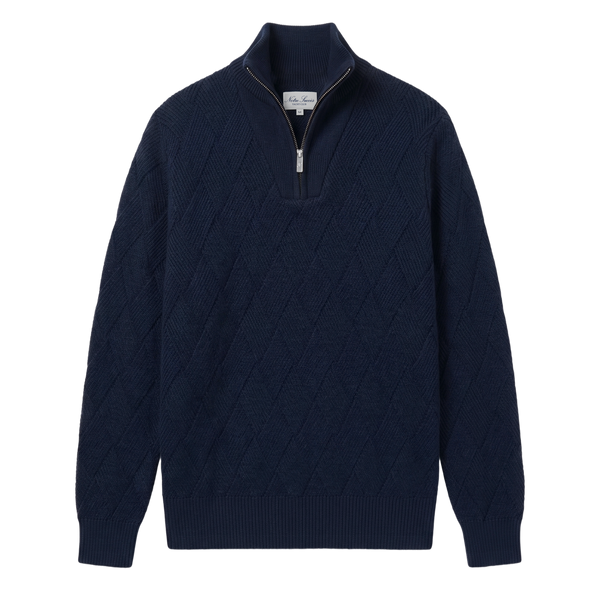 Entangled Quarter Zip - Navy