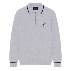 Half-Zip Polo - Grey