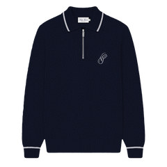 Half-Zip Polo - Navy