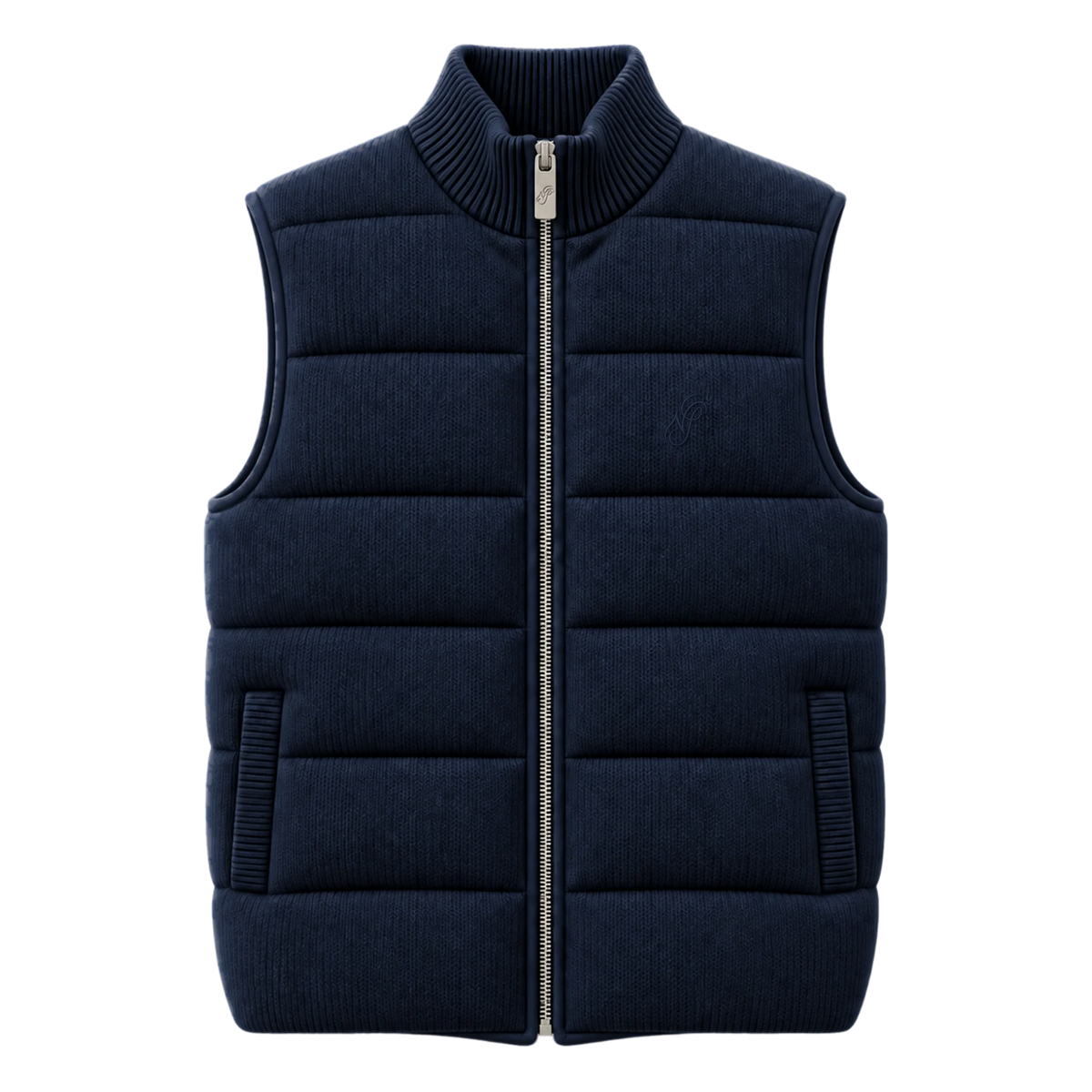 Knitted Vest - Navy