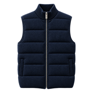 Knitted Vest - Navy