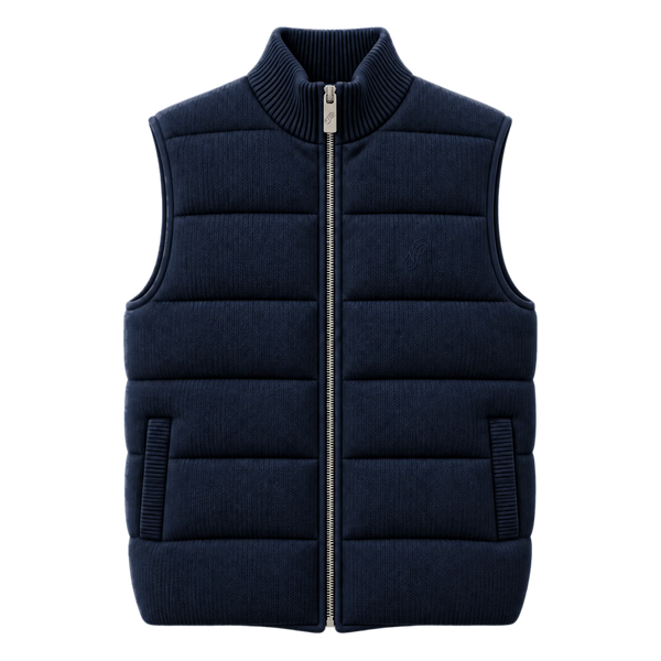 Knitted Vest - Navy