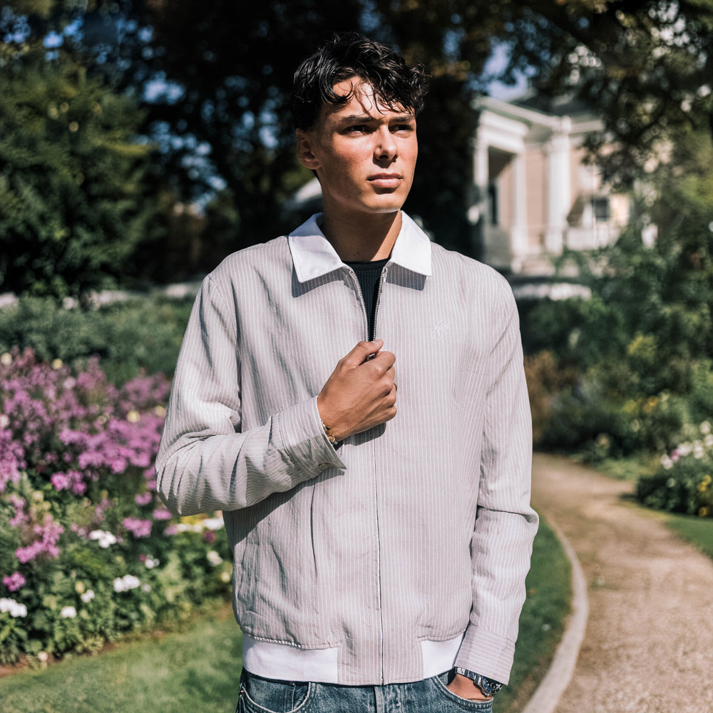 Linen Harrington Overshirt