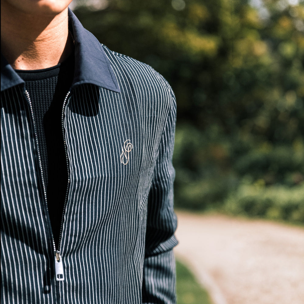 Linen Harrington Overshirt