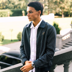 Linen Harrington Overshirt