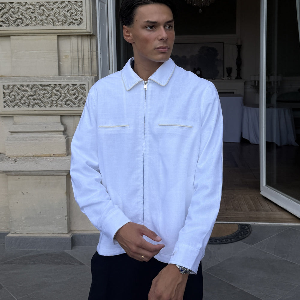 Linen Overshirt Jacket
