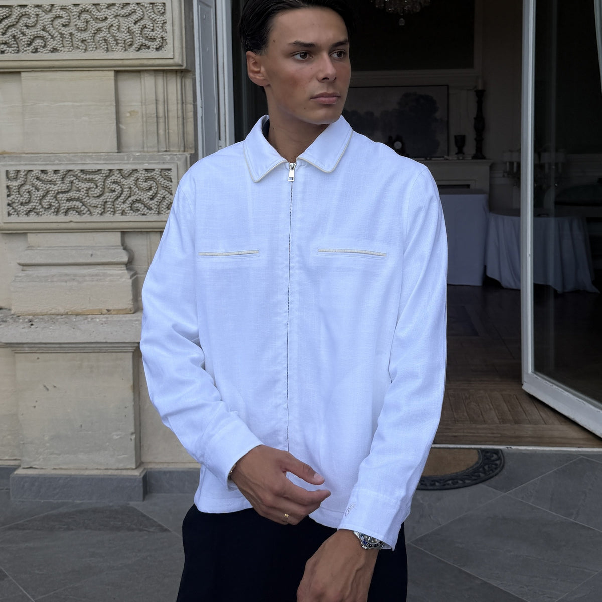 Linen Overshirt Jacket