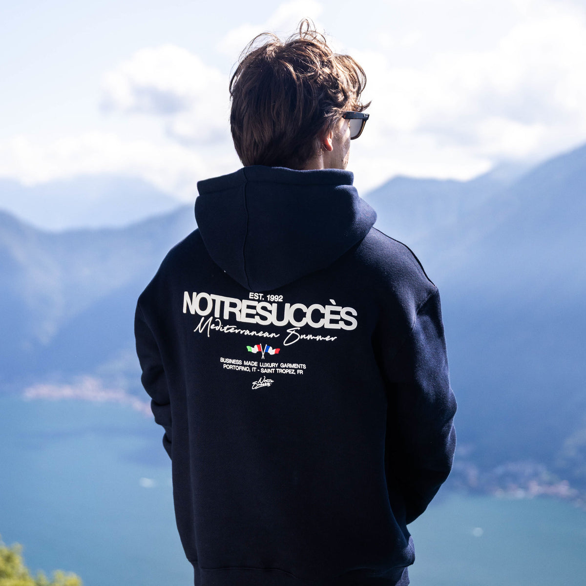 Mediterranean Summer Hoodie - Navy