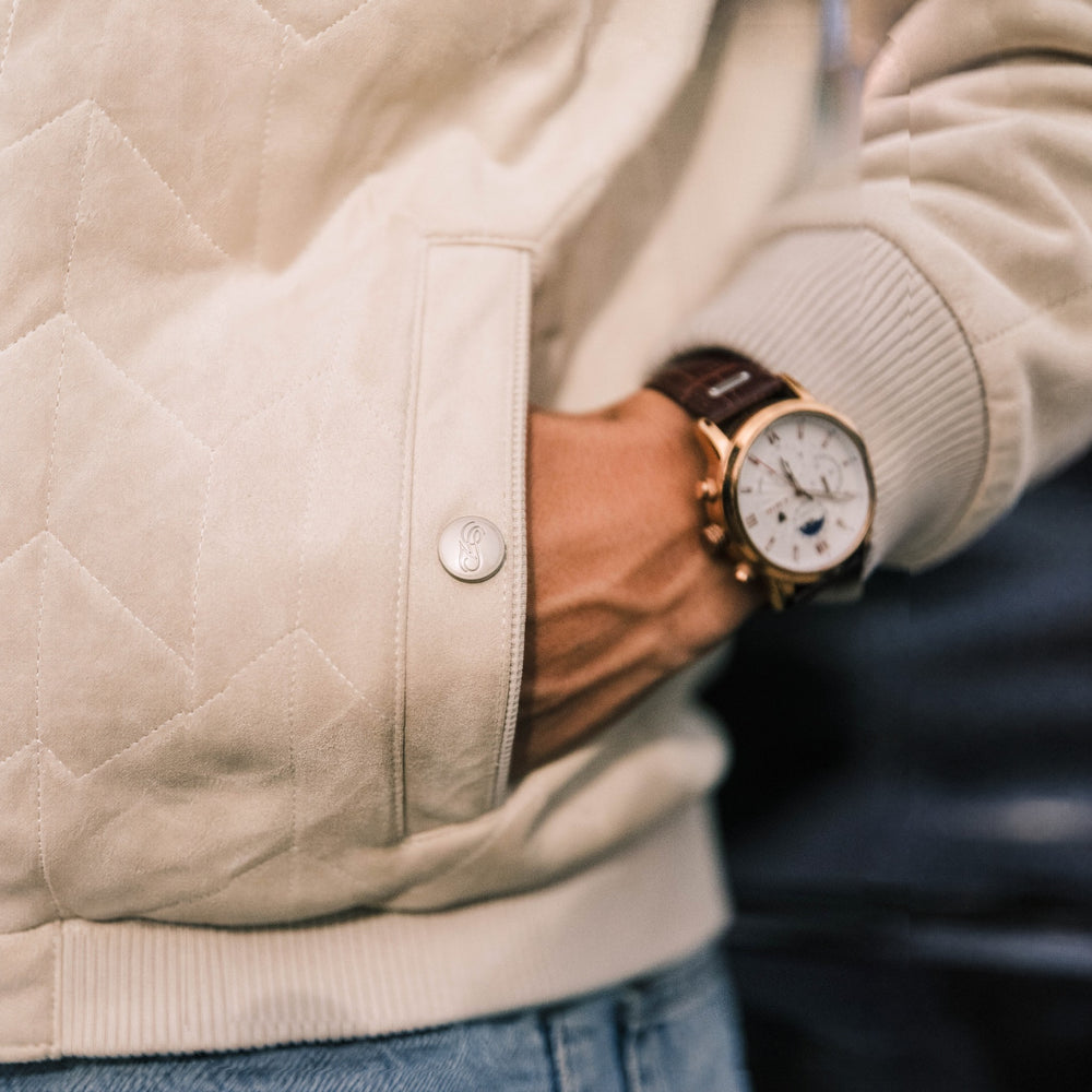 Quilted Suede Jacket