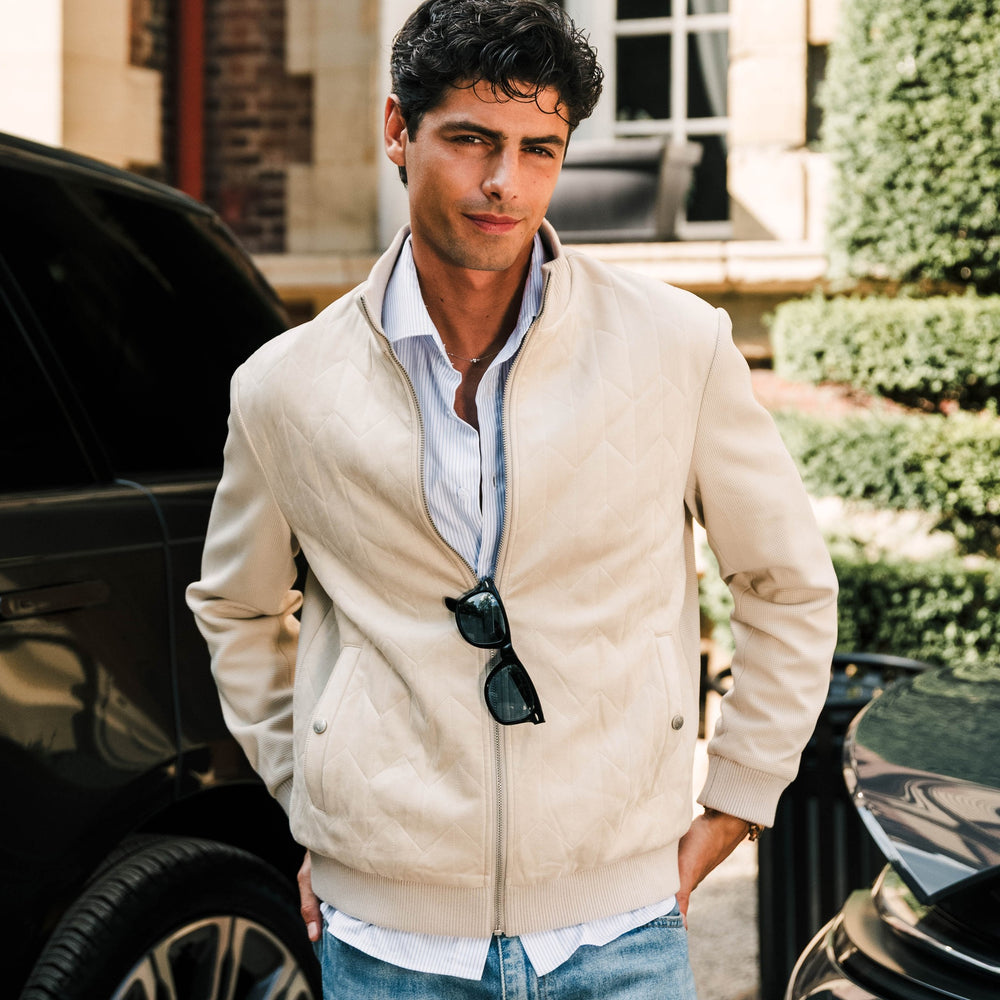 Quilted Suede Jacket