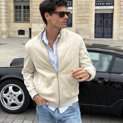 Quilted Suede Jacket