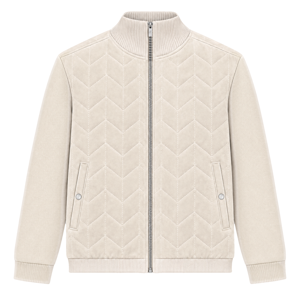 Quilted Suede Jacket