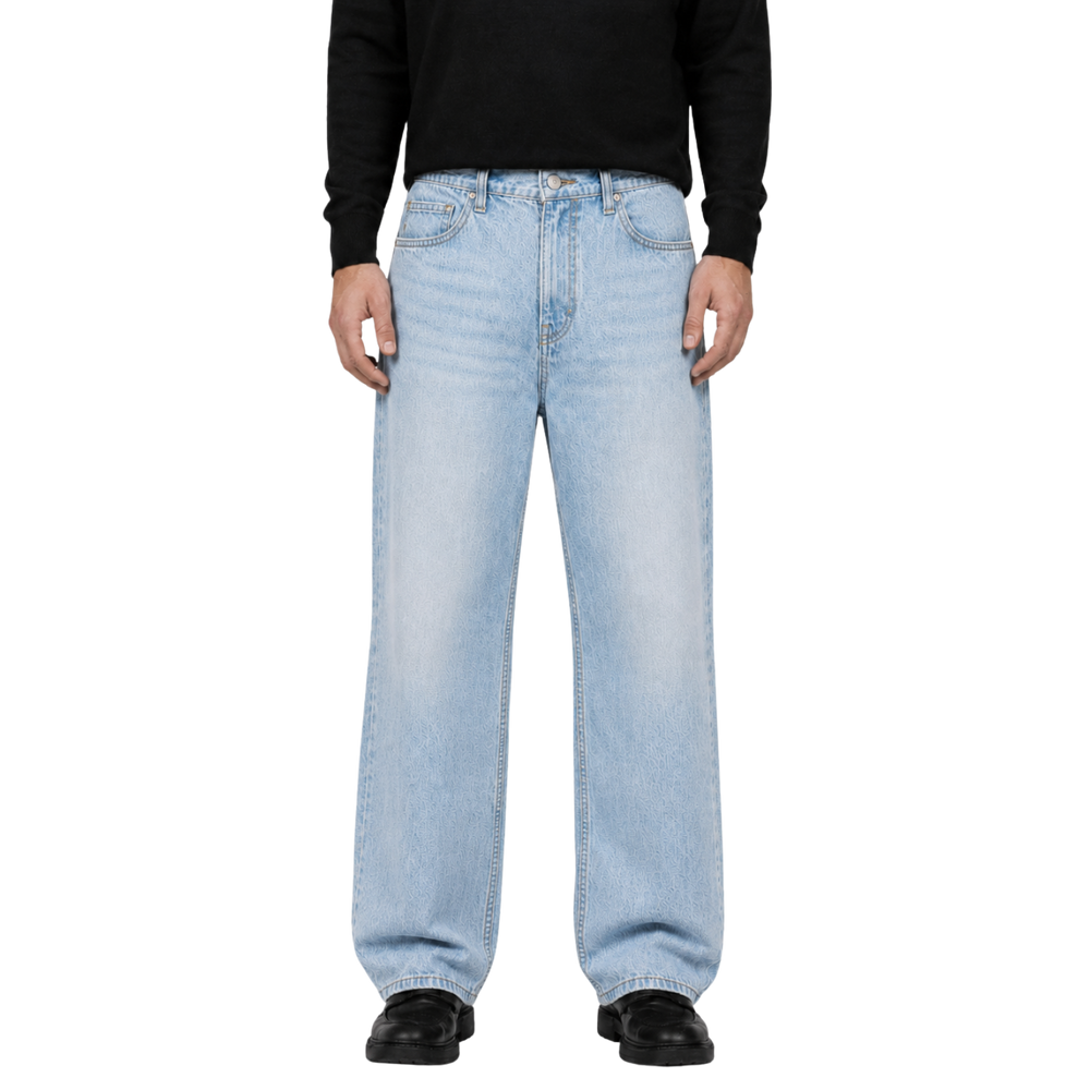 Relaxed Straight Fit Jeans Blue