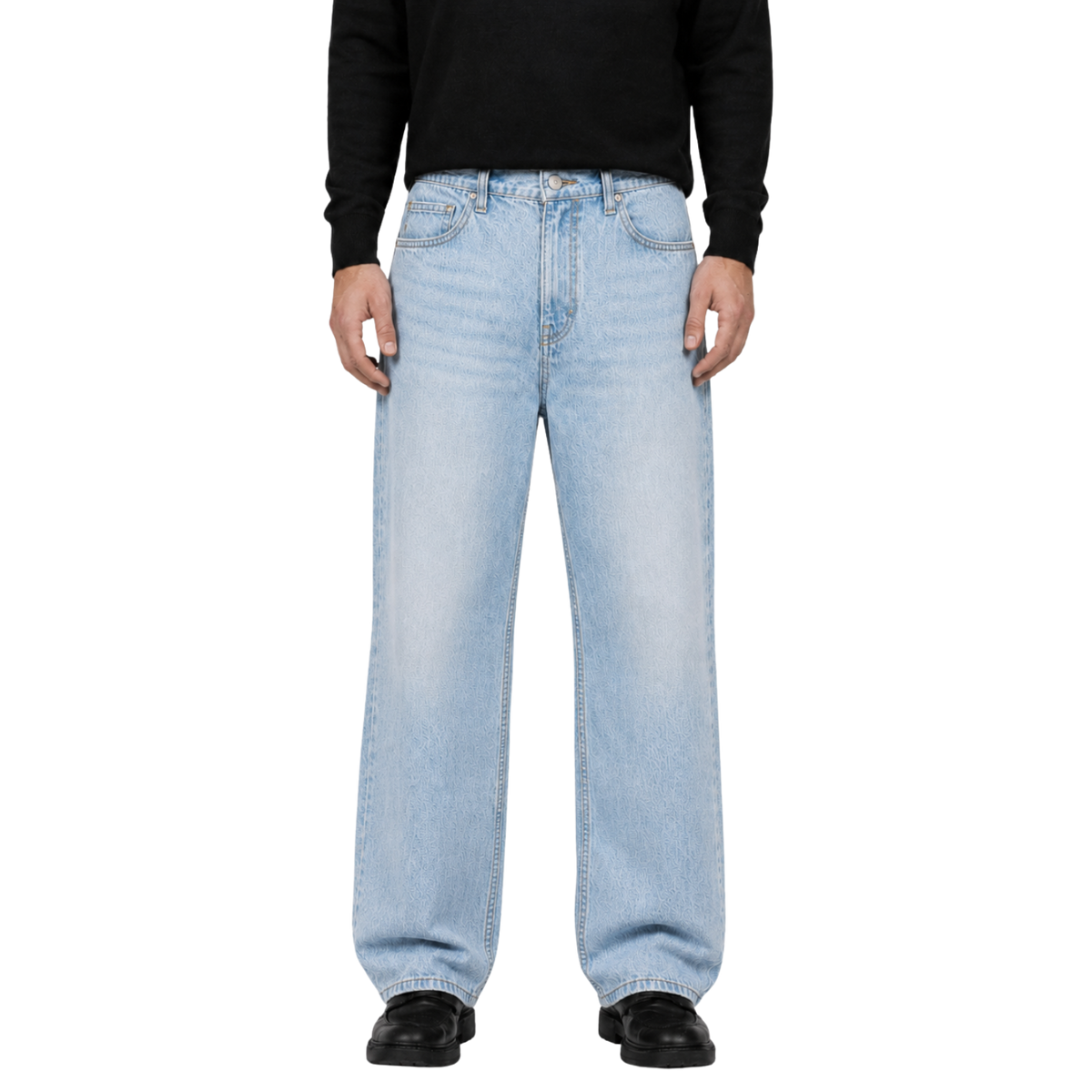 Relaxed Straight Fit Jeans Blue