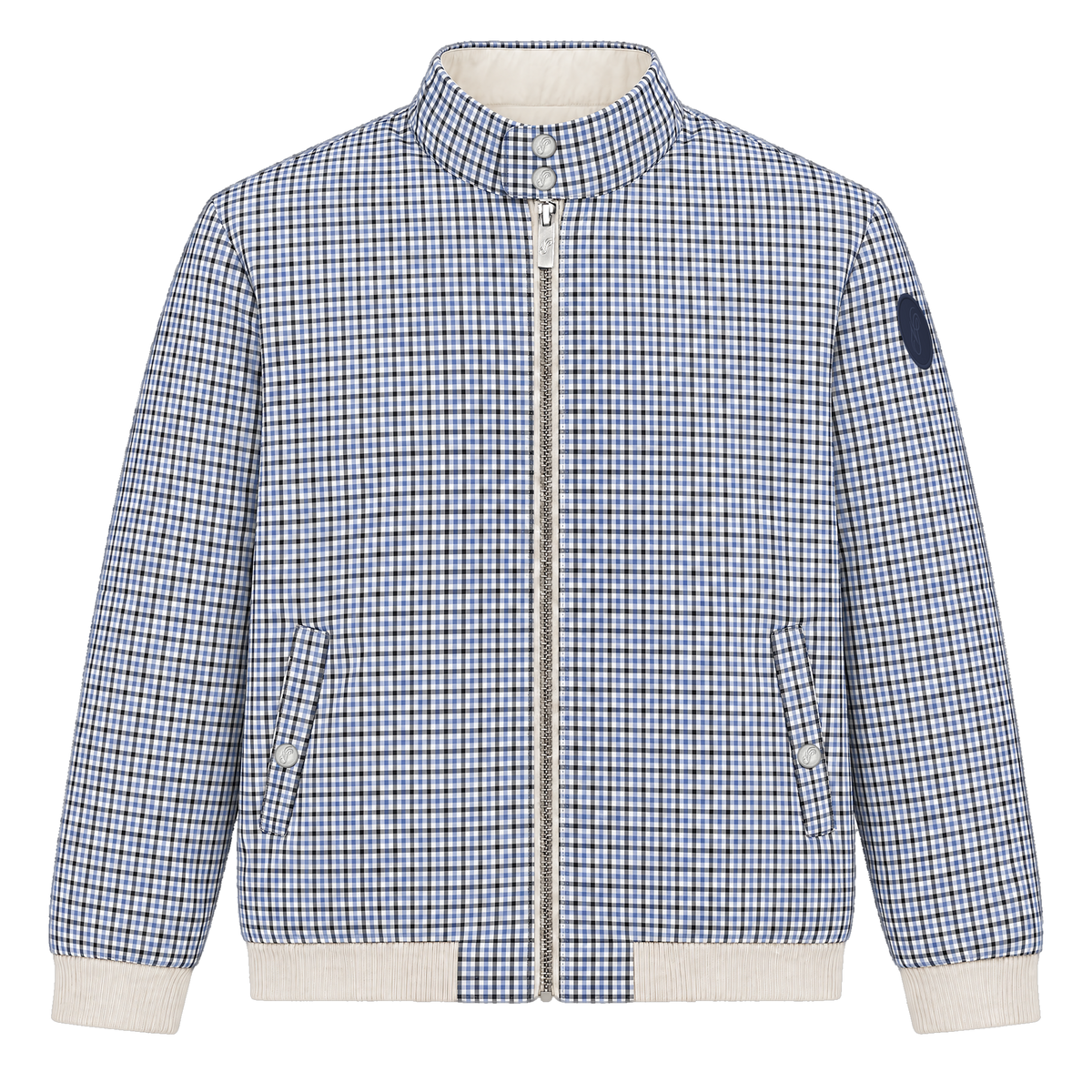 Reversible Puffer Jacket - check side
