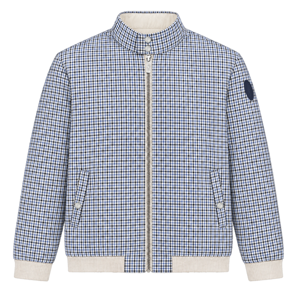 Reversible Puffer Jacket - check side