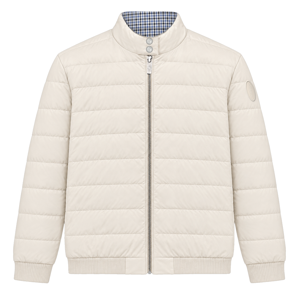 Reversible Puffer Jacket - cream side
