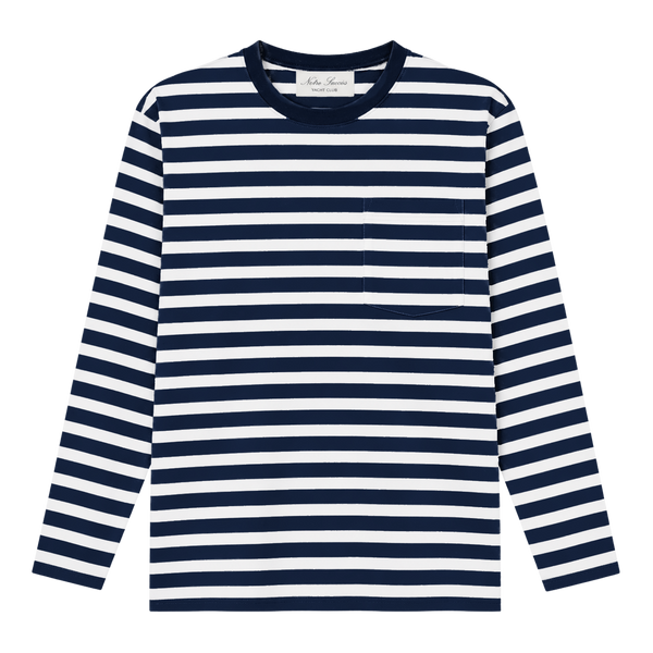 Striped Longsleeve - Navy