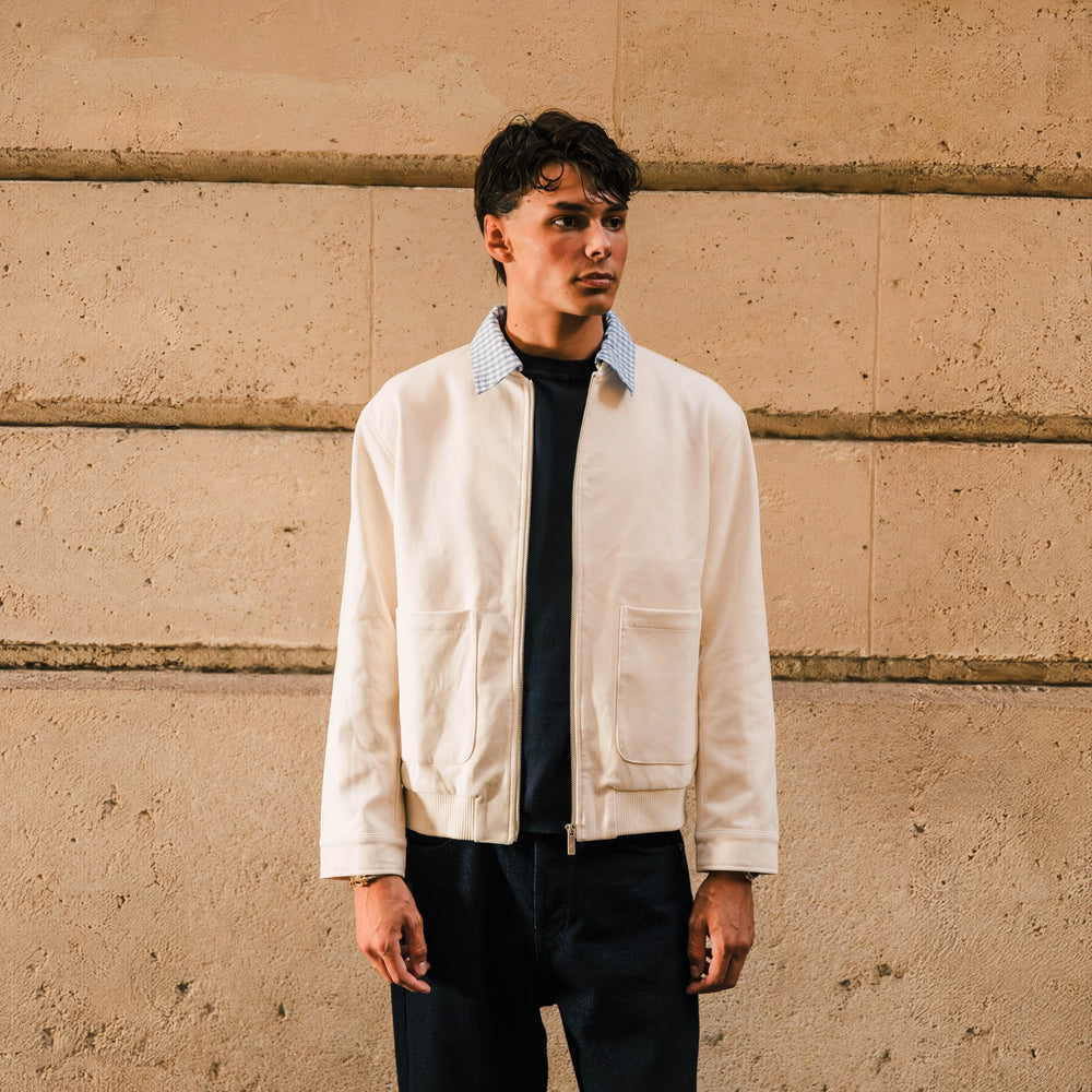 Suede Collar (Check) Jacket