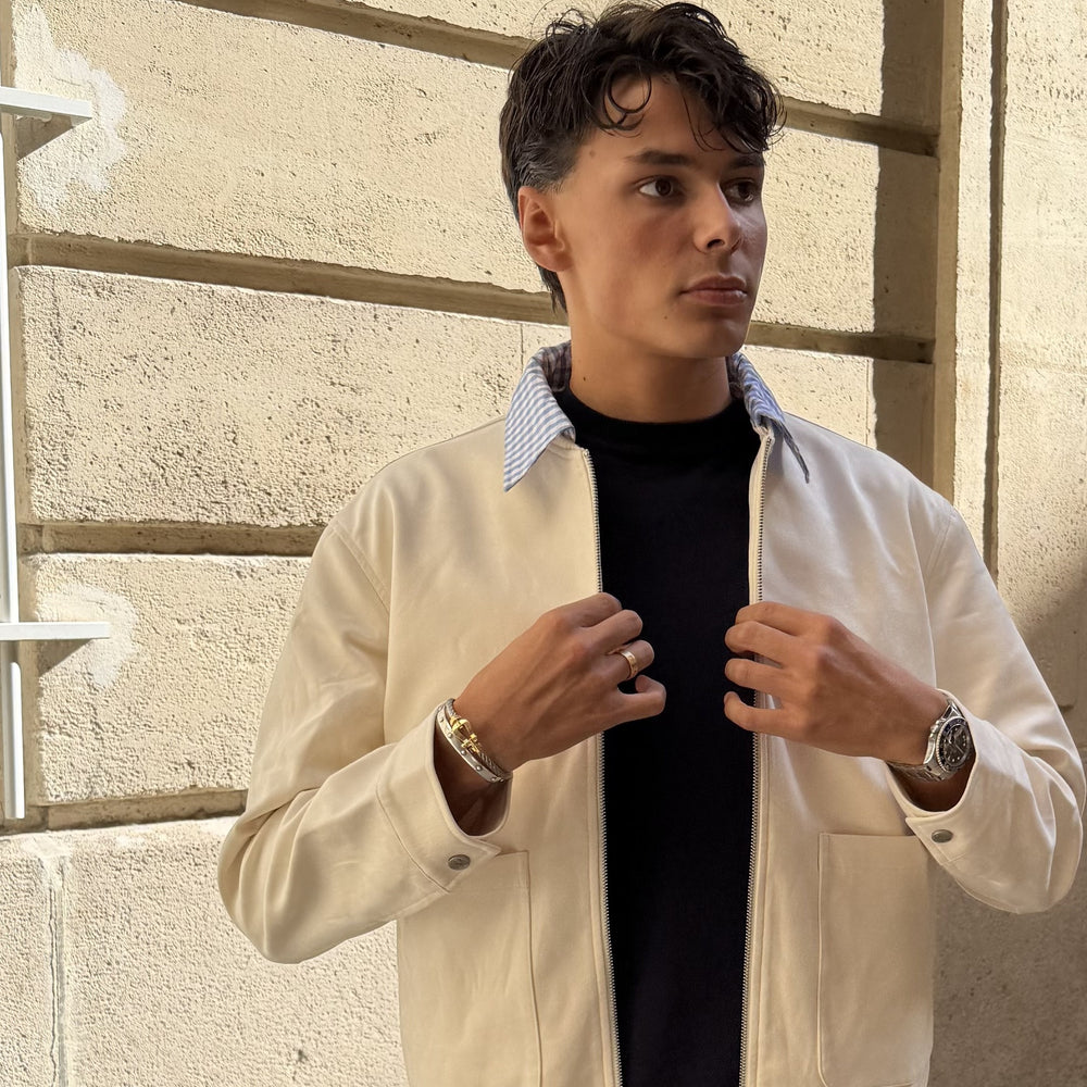 Suede Collar (Check) Jacket