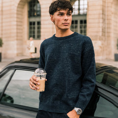 Two-Tone Yarn Sweater